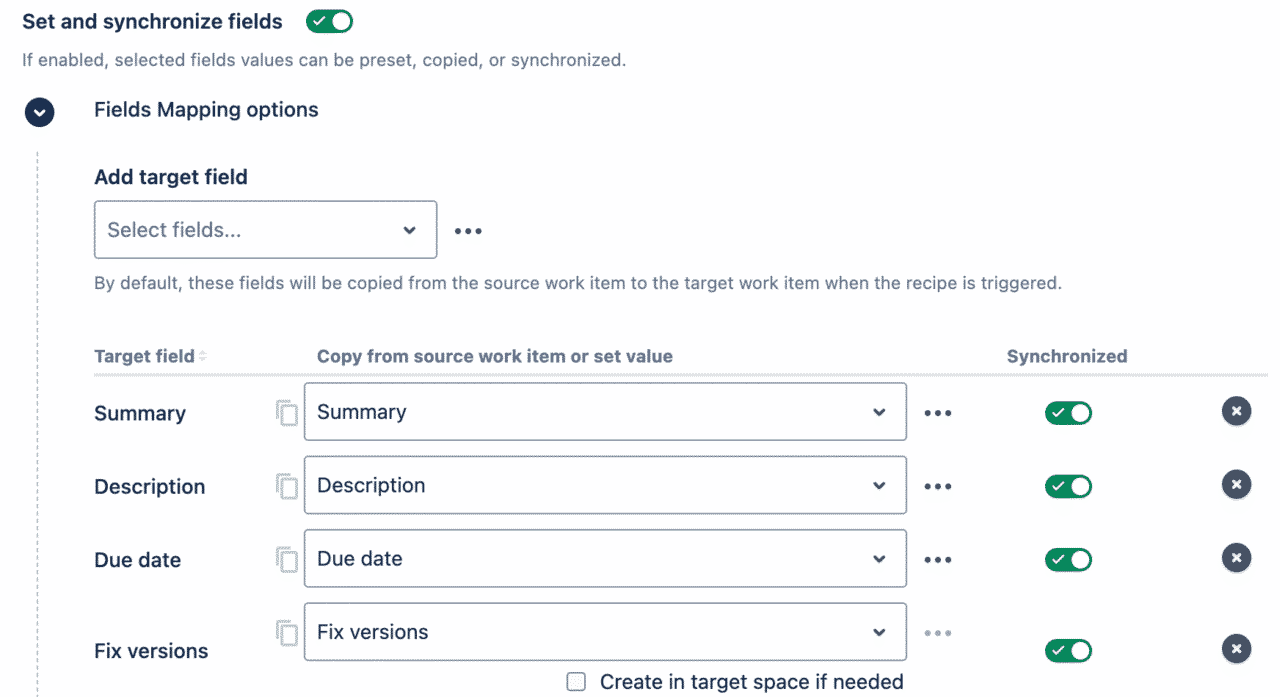 Automatically synchronize cloned issues