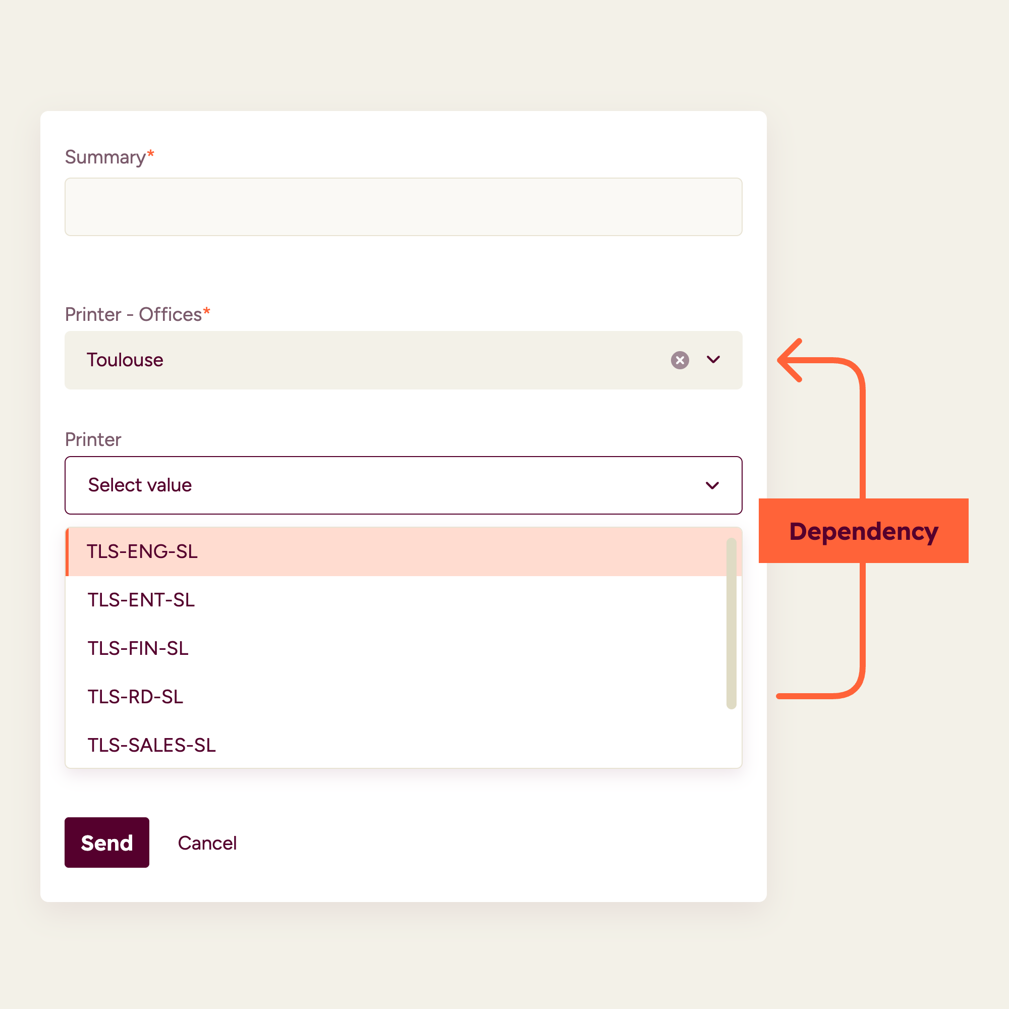 Jira custom fields - elements connect