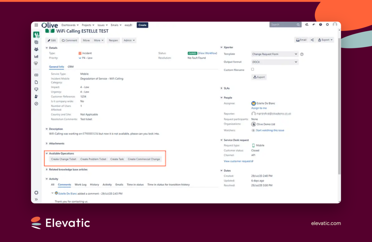 How does Elements Copy & Sync copy and sync work items in Jira?