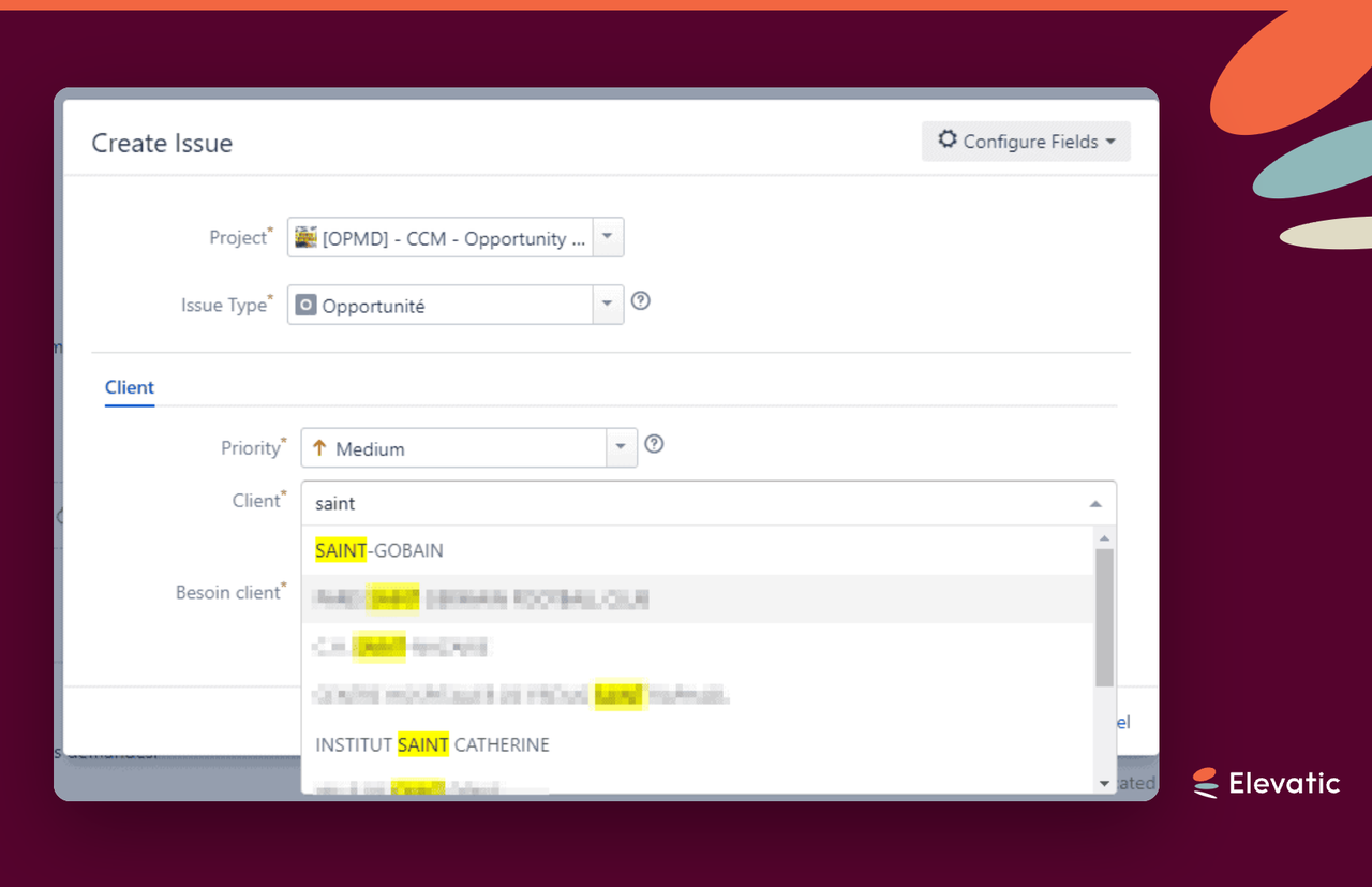 Elements Connect fetches data about the customer